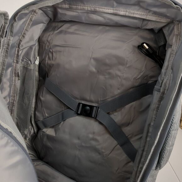 Lumesner Grey Carry On Backpack 40L Flight Approved XL Travel Backpack USB Port - Picture 9 of 16